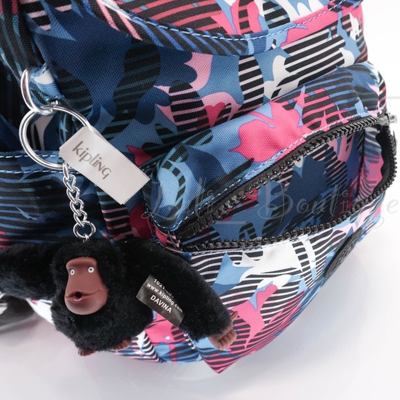 NWT Kipling KI2420 Ezra Small Backpack Travel Bag Polyester Brilliant Blossoms main image 11